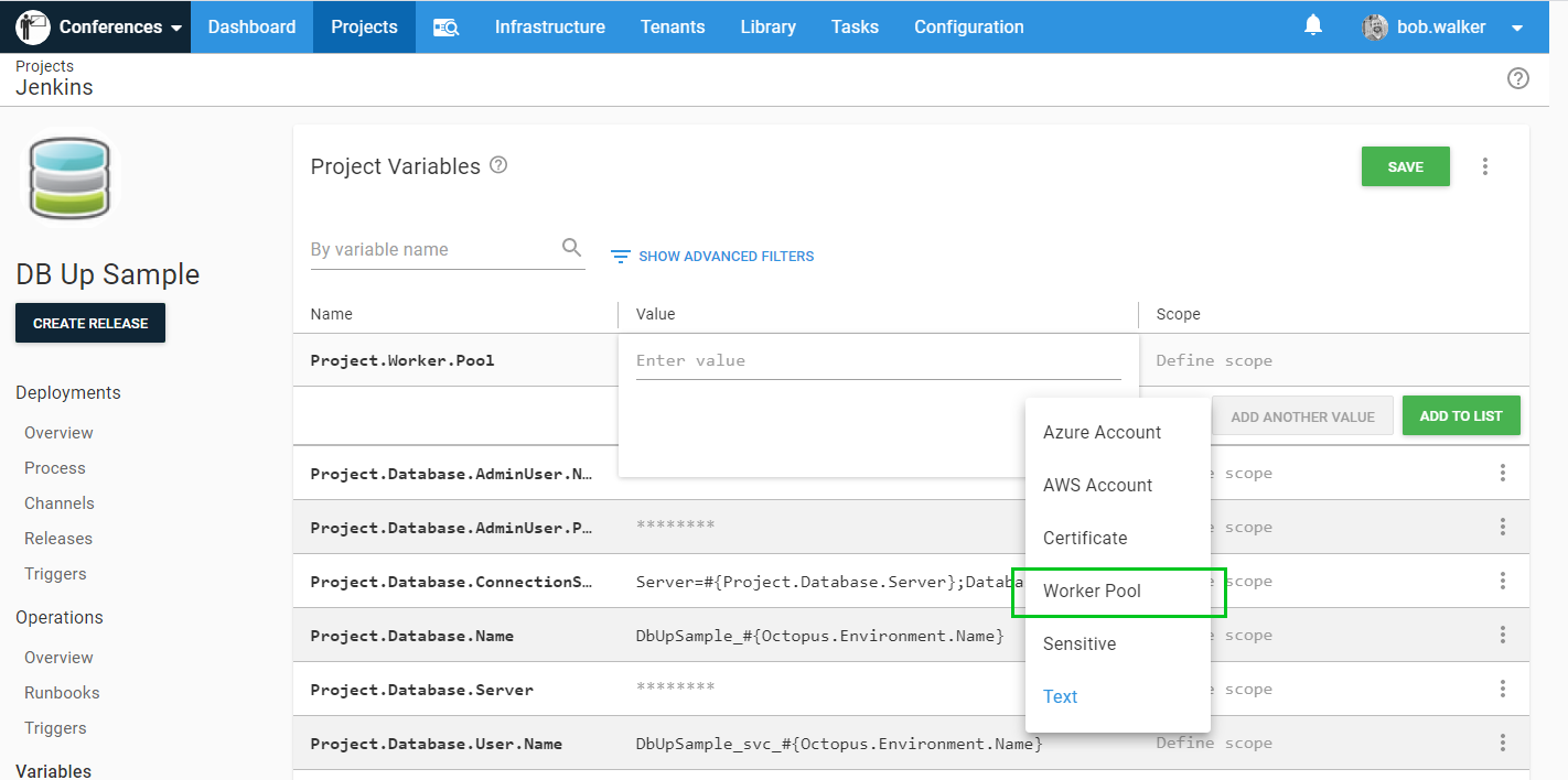 Changing a variable type to Worker Pool