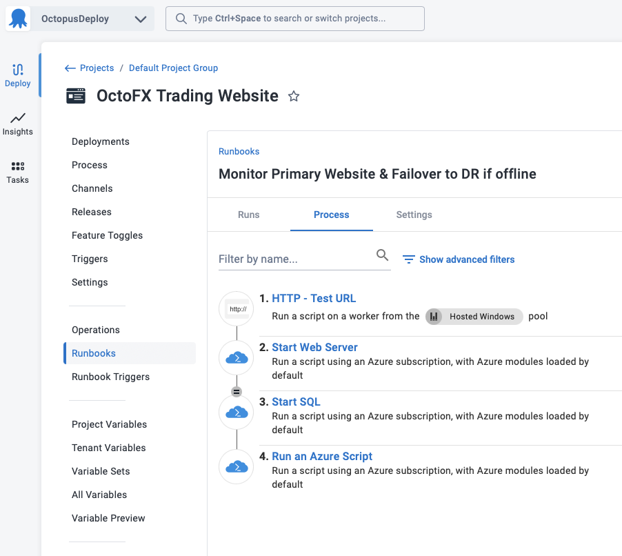 The application monitoring runbook